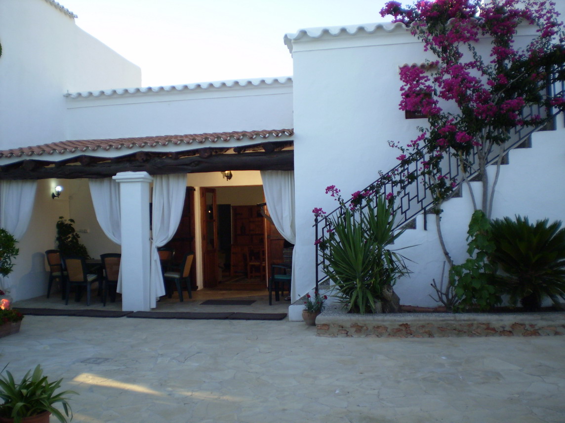general view of a rental house in ibiza